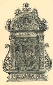 Silbernes Pax mit Krippenszene, frühes-mittleres 19. Jahrhundert, 1881 von W. M. McGill