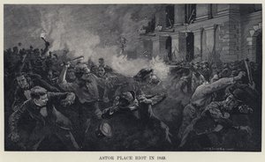 Astor Place Aufstand im Jahr 1849