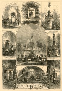 Brunnen in Philadelphia, 1874 von W. Roberts