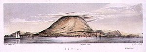 Ansicht von Charlestown auf der Insel Nevis, Westindien, graviert von Henry C. Trery (tätig 1849-54), ca. 1849 von W. S. (after) Andrews