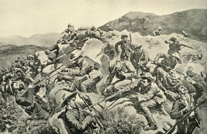 Mit General French: Neuseeländer retten eine Vorhut des Yorkshire Regiments, 1900