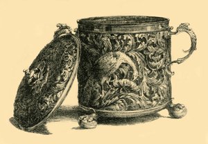Silbervergoldeter Becher mit Deckel, 1669-1670, 1881 von W T Roberts