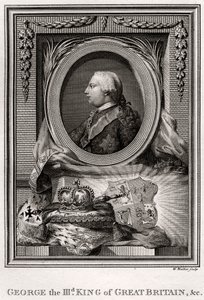 Georg III., König von Großbritannien, 1777 von W. Walker