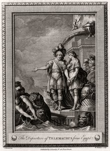 Die Abreise des Telemachus aus Ägypten von W. Walker
