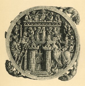 Elfenbein-Spiegelkasten, der die Erstürmung der Burg der Liebe darstellt, frühes bis mittleres 14. Jahrhundert, 1881