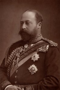 Edward VII (1841-1910), König des Vereinigten Königreichs ab 1901, als er noch Prinz von Wales war von W. and D. (after) Downey
