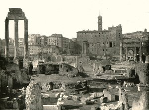 Gesamtansicht des Forums, Rom, Italien, 1895