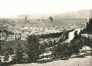 Panorama der Stadt Florenz, Italien, 1895 von W and S Ltd