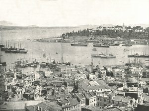 Der Eingang zum Goldenen Horn, Konstantinopel, Osmanisches Reich, 1895 von W and S Ltd