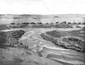 Der erste Katarakt des Nils, Assuan, Ägypten, 1895