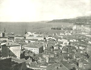 Stadt und Hafen, Triest, Italien, 1895 von W and S Ltd