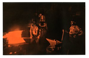 Die Schmiede, 1901 von Waldemar Titzenthaler