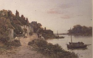 Fischerkörbe in einem kornischen Dorf von Walker Stuart Lloyd
