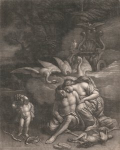 Adonis stirbt in den Armen der Venus von Wallerant Vaillant