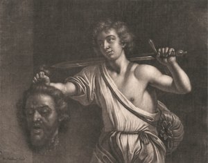 David mit dem Kopf von Goliath