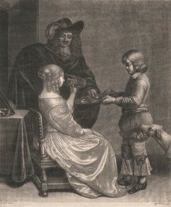 Dame, Kavalier und ein Page
