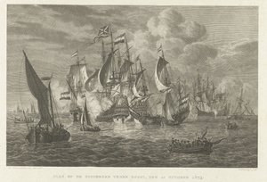 Die Schlacht auf der Zuiderzee gegen Bossu, 1573 von Walraad Nieuwhoff