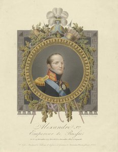 Porträt von Kaiser Alexander I. 1777-1825, 1825 von Walraad Nieuwhoff
