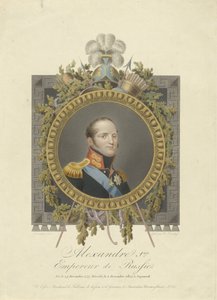 Porträt von Zar Alexander I. von Russland von Walraad Nieuwhoff