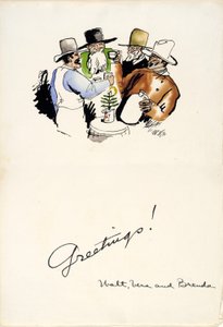 Weihnachtsgrüße 1931 von Walt Kuhn