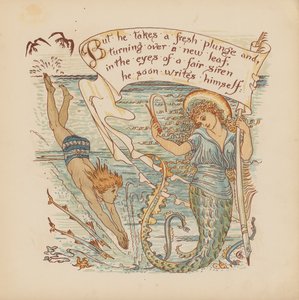 Illustration für Pothooks and Perseverance von Walter Crane von Walter (after) Crane