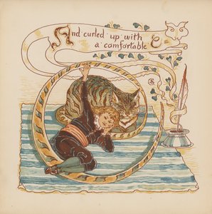 Illustration für Pothooks and Perseverance von Walter Crane von Walter (after) Crane