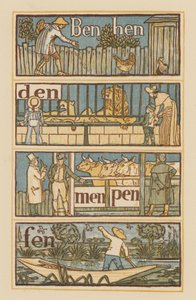 Seite aus The Golden Primer von Walter (after) Crane
