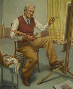 Durch den Spiegel Nr. 1 (Selbstporträt) von Walter Ashworth