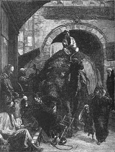 Ein enger Weg in Kairo, um 1882