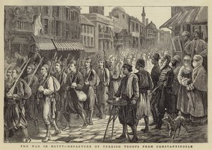 Der Krieg in Ägypten, Abfahrt türkischer Truppen aus Konstantinopel von Walter Charles Horsley