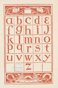 Ein Alphabet-Tisch für 