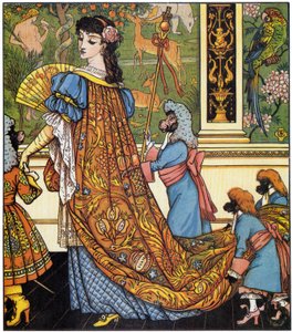 Die Schöne und das Biest: Illustration von Walter Crane (1845-1915)