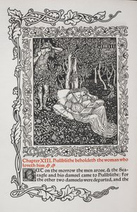 Kapitel XIII. Hallblithe erblickt die Frau, die ihn liebt. von Walter Crane