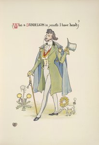 Löwenzahn. Ein gut gekleideter junger Mann von Walter Crane