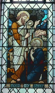 "Feed My Sheep" von Walter Crane (1845-1915) von Walter Crane