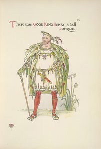 Guter König Heinrich. Ein Mann verkleidet als Heinrich VIII. von Walter Crane