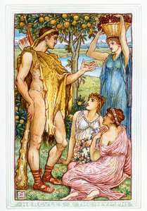 Herkules und die Nymphen