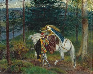 Illustration für La Belle Dame sans Merci von John Keats, 1865