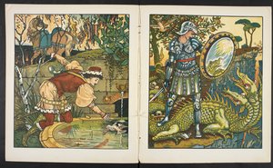 Illustration zur Geschichte, Prinzessin Belle étoile von Walter Crane