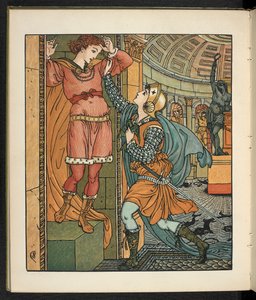 Illustration zur Geschichte Prinzessin Belle étoile. von Walter Crane