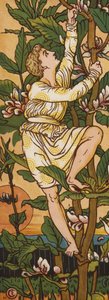 Hans und die Bohnenranke (Farblitho) von Walter Crane