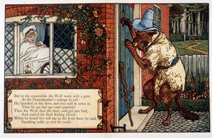 Rotkäppchen, von John Lane, Walter Cranes Bilderbücher, London & New York, sd. Anfang 20. Jahrhundert von Walter Crane