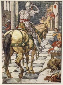 Percival erhält den Schild des schlagenden Herzens, aus 