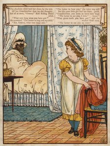 Rotkäppchen (Farblithographie) von Walter Crane