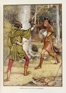 Robin Hood und Guy von Gisborne von Walter Crane