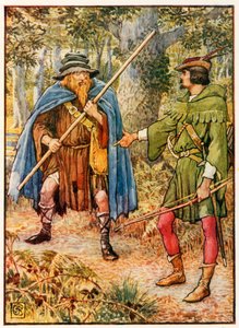 Robin Hood und der Bettler-Spion von Walter Crane