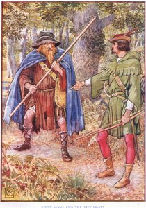 Robin Hood und der Bettler von Walter Crane