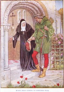 Robin Hood kommt zur Kirkley Hall, ca. 1920 von Walter Crane