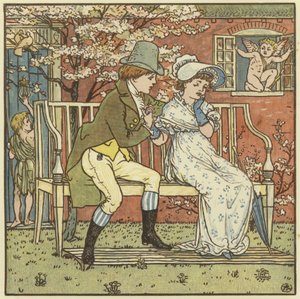 Es war ein kleiner Mann und er warb um ein kleines Mädchen von Walter Crane