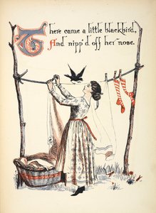 Es kam ein kleines Amselchen und knipste ihre Nase ab. von Walter Crane